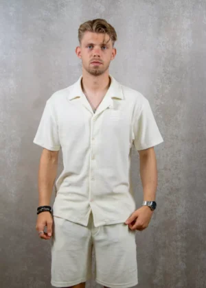 Croyez fraternite towelling shirt off-white