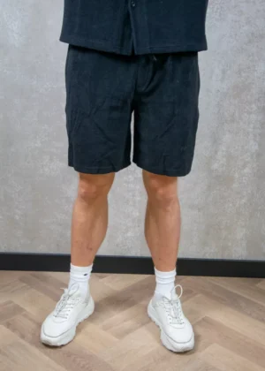 Croyez fraternite towelling shorts black