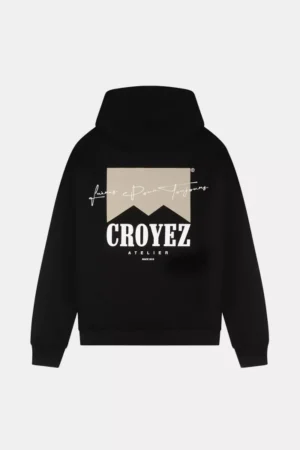Croyez fumes hoodie black/beige