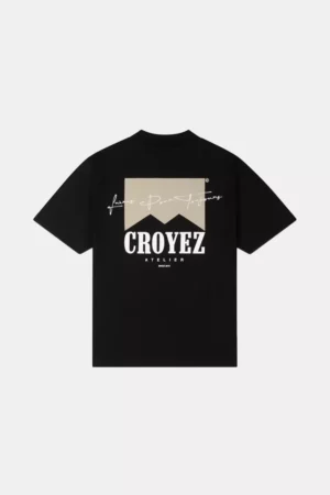 Croyez fumes t-shirt black/beige