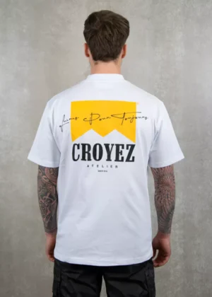 Croyez fumes t-shirt white / yellow