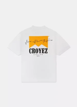 Croyez fumes t-shirt white / yellow