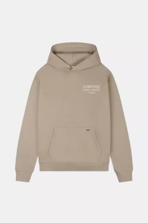 Croyez gallery grunge hoodie beige/white