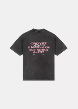 Croyez printemps t-shirt acid wash