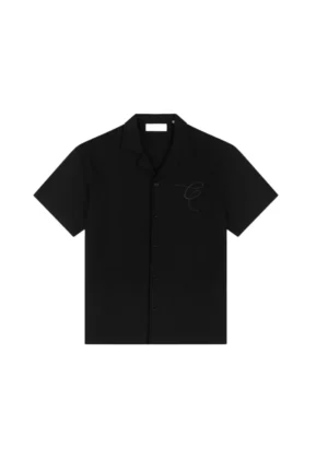 Croyez ribbed shirt black