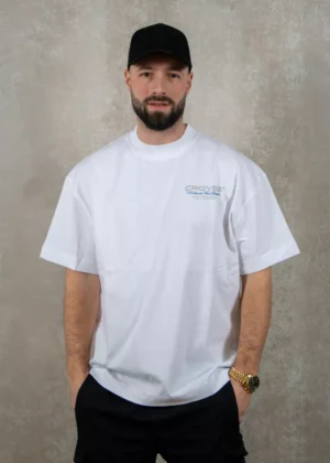 Croyez worldwide supplier t-shirt white/cobalt blue