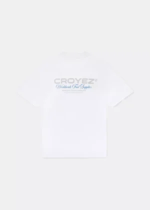 Croyez worldwide supplier t-shirt white/cobalt blue