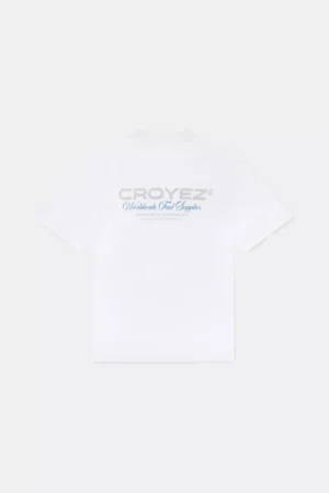 Croyez worldwide supplier t-shirt white/cobalt blue