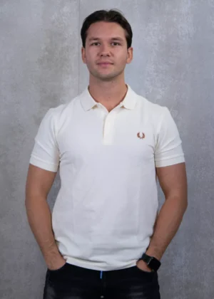 Fred Perry m6000 x02 ecru/marmalade