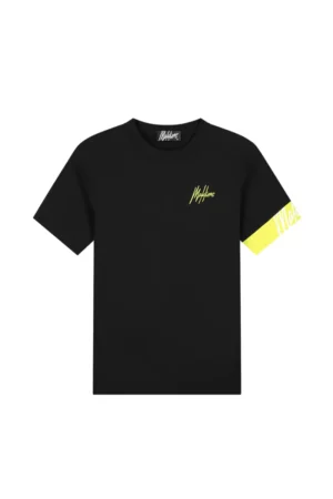 Malelions captain t-shirt 2.0 black/bright green