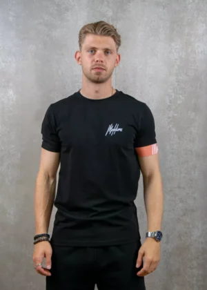 Malelions captain t-shirt 2.0 black/coral