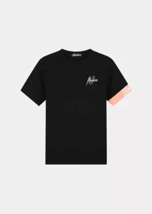 Malelions captain t-shirt 2.0 black/coral