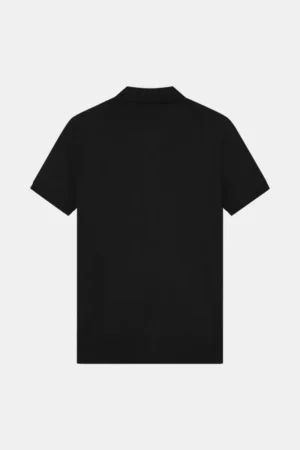 Malelions knitted patch polo black