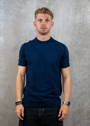 Malelions knitted t-shirt navy