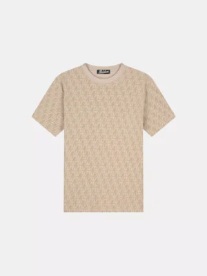 Malelions monogram t-shirt taupe