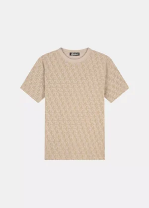 Malelions monogram t-shirt taupe