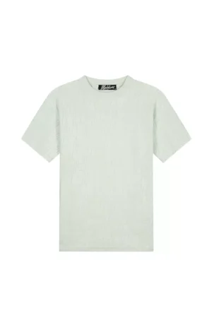 Malelions monogram towelling t-shirt pale aqua