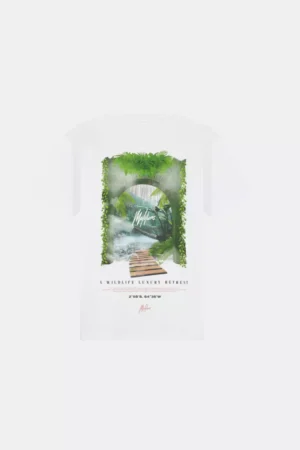 Malelions retreat t-shirt white