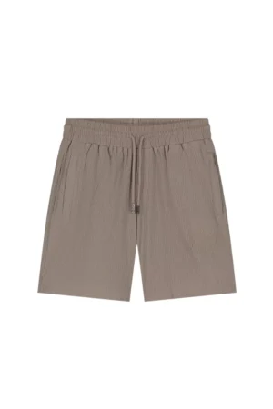 Malelions seersucker shorts taupe