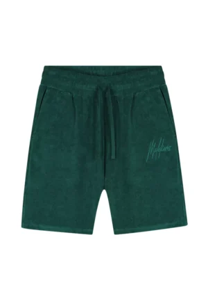 Malelions signature towelling shorts petrol green