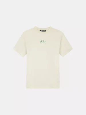 Malelions split t-shirt off-white/green