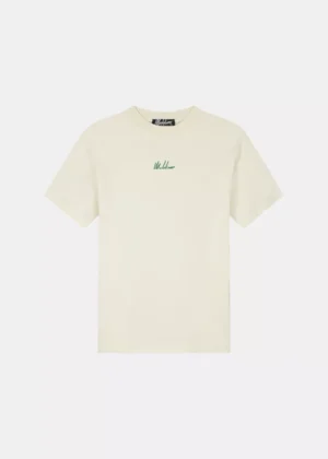 Malelions split t-shirt off-white/green
