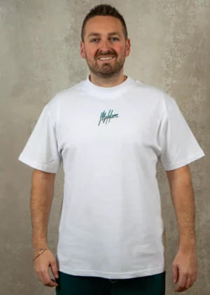 Malelions split t-shirt white