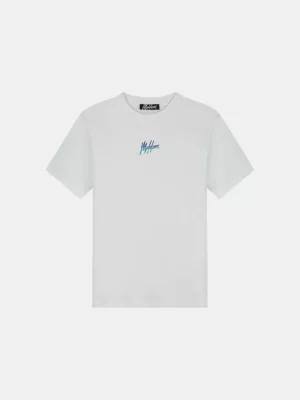 Malelions split t-shirt white/ink blue