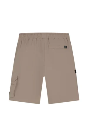 Malelions technical cargo shorts taupe