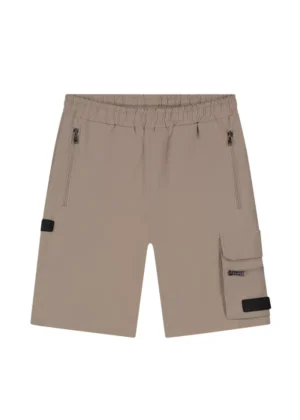 Malelions technical cargo shorts taupe