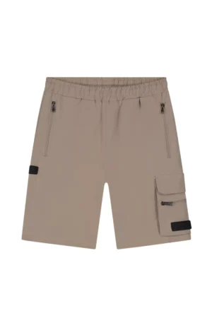 Malelions technical cargo shorts taupe
