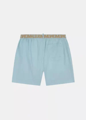 Malelions venetian swim shorts light blue