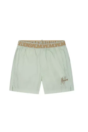 Malelions venetian swim shorts pale aqua