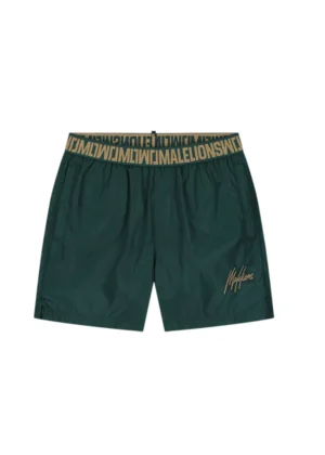 Malelions venetian swim shorts petrol green