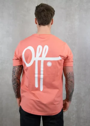 OFF THE PITCH fullstop slim fit tee 350 tea rose