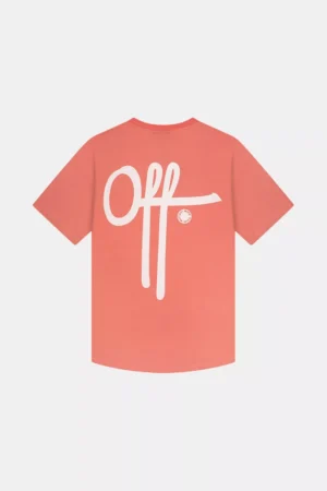 OFF THE PITCH fullstop slim fit tee 350 tea rose