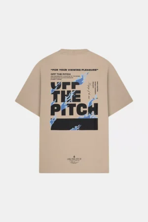 OFF THE PITCH lit loose fit tee 103 sand