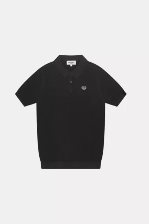 Quotrell cairo knitted polo black/white