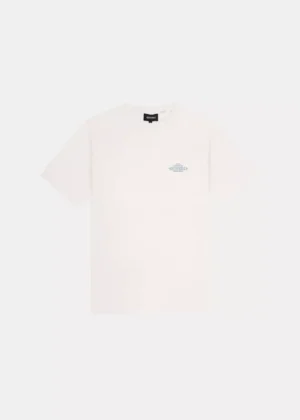 Quotrell coastal t-shirt off white/blue