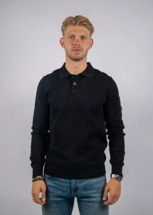 Quotrell couteux knitted button up black