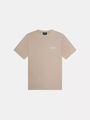 Quotrell damson t-shirt greige/white