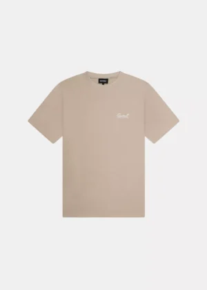 Quotrell damson t-shirt greige/white
