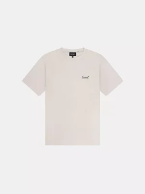 Quotrell damson t-shirt off sand/green