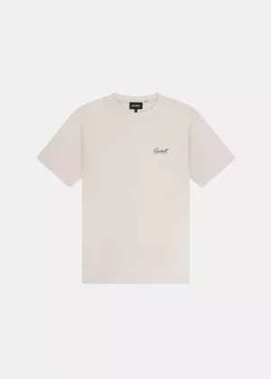 Quotrell damson t-shirt off sand/green