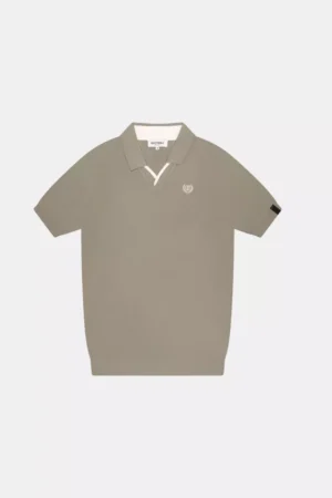 Quotrell elijah polo faded olive/white