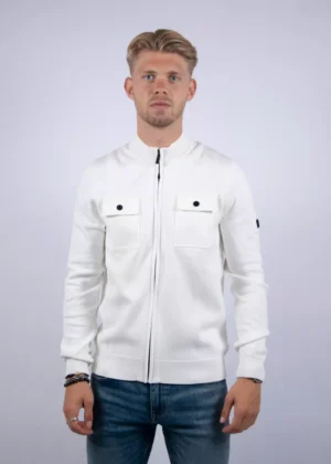 Quotrell fromanteel knitted vest ecru