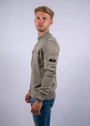 Quotrell fromanteel knitted vest olive