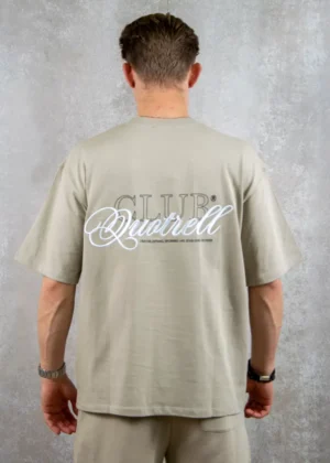 Quotrell futura t-shirt greige/off white