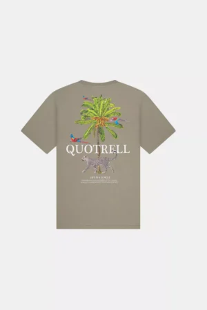 Quotrell jungle t-shirt Quotrell faded olive/white