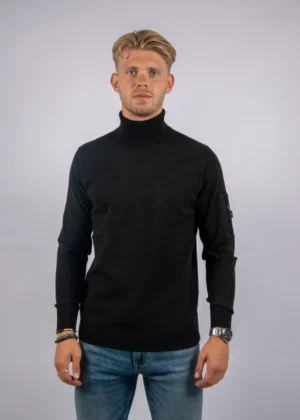 Quotrell papillon knitted sweater black